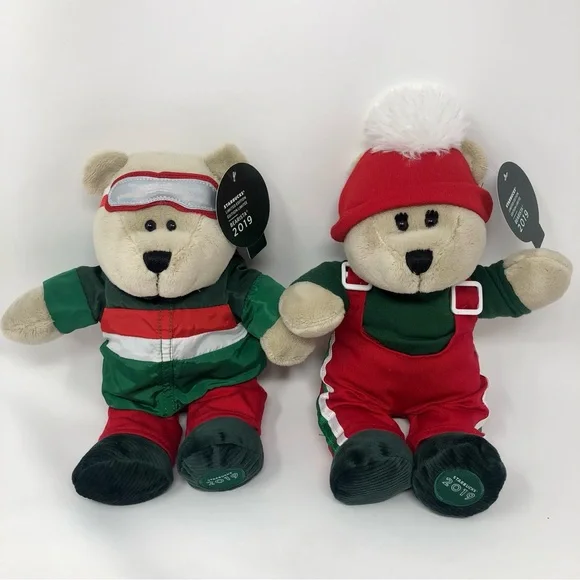 Starbucks Holiday Bearista Bear ぬいぐるみ New Starbucks 2021 Holiday Limited Edition Bearista Bear